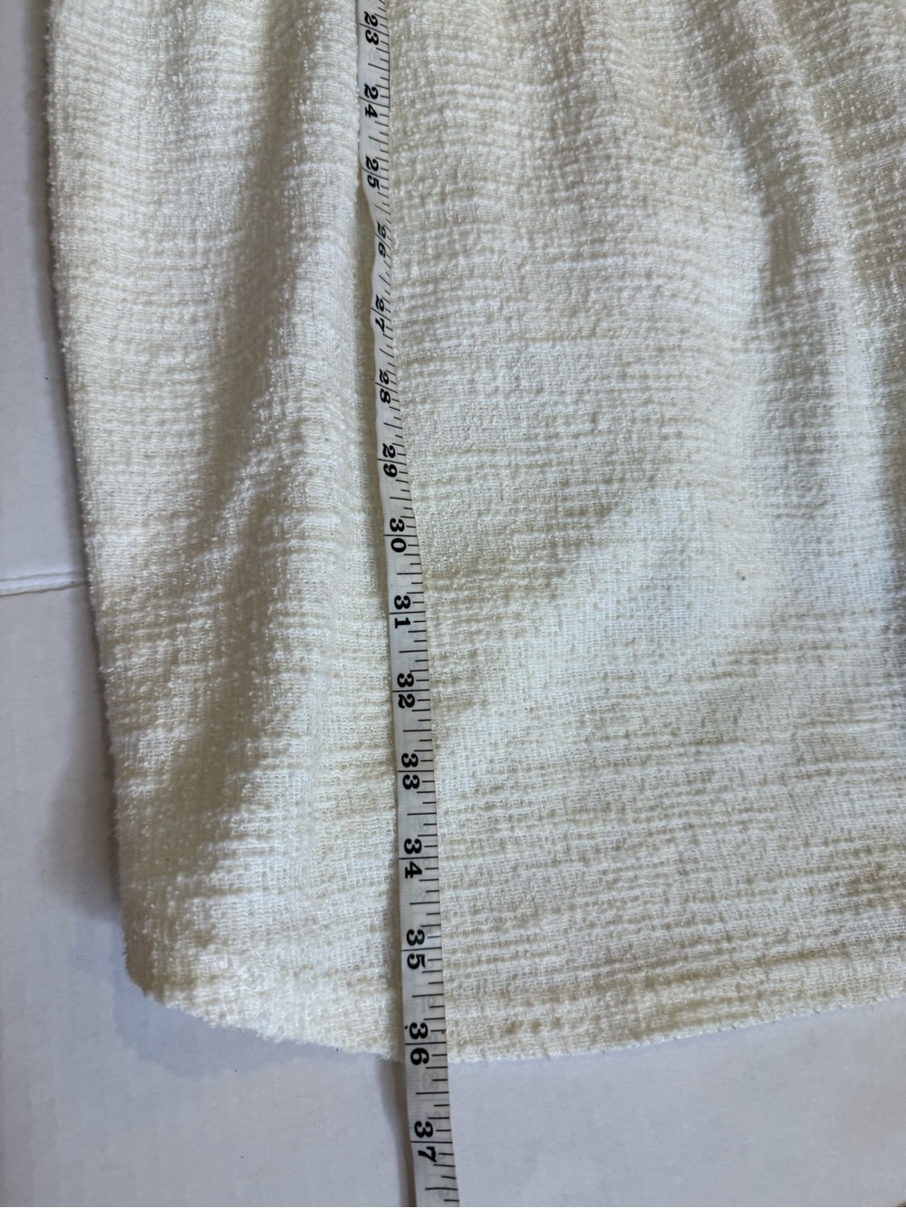 Anthropologie dolan Cream Textured Long Sleeve Mini Dress Size Medium - Picture 12 of 16